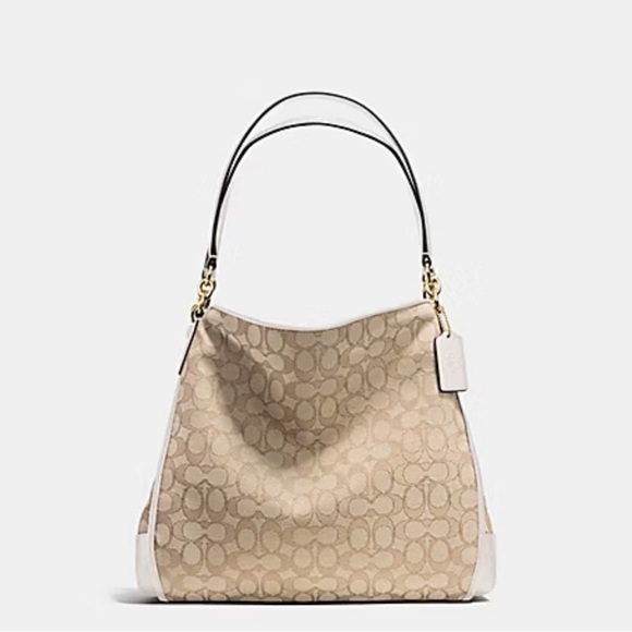 Coach Handbags - COACH PHOEBE SHOULDER BAG IN OUTLINE SIGNATURE